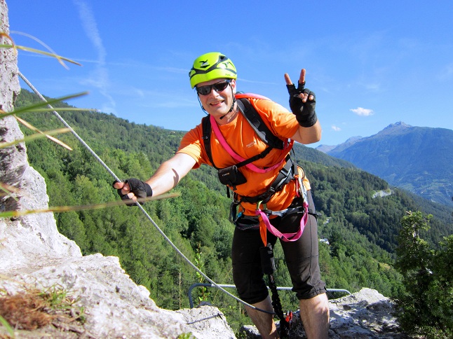 Foto: Andreas Koller / Klettersteigtour / Via ferrata du Belvedere (1265m) / 02.10.2012 01:15:06