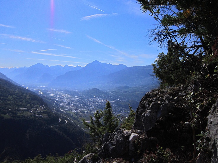 Foto: Andreas Koller / Klettersteigtour / Via ferrata du Belvedere (1265m) / Rhonetal und Sion / 02.10.2012 01:14:55
