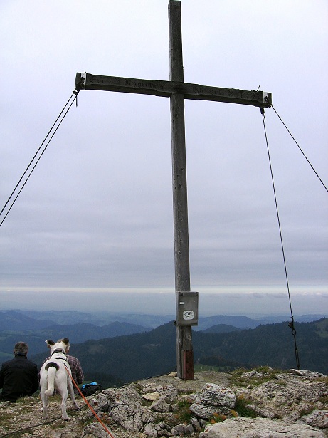 Foto: Andreas Koller / Wandertour / Hochstaff und Reisalpe (1399m) / Gipfelkreuz Hochstaff / 10.10.2012 23:29:20