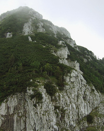 Foto: Wolfgang Lauschensky / Wandertour / Rampoldplatte – Lechnerköpfl – Hochsalwand – Wendelstein / Blick vom Lechnerköpfl zur Hochsalwand / 28.10.2012 22:34:22