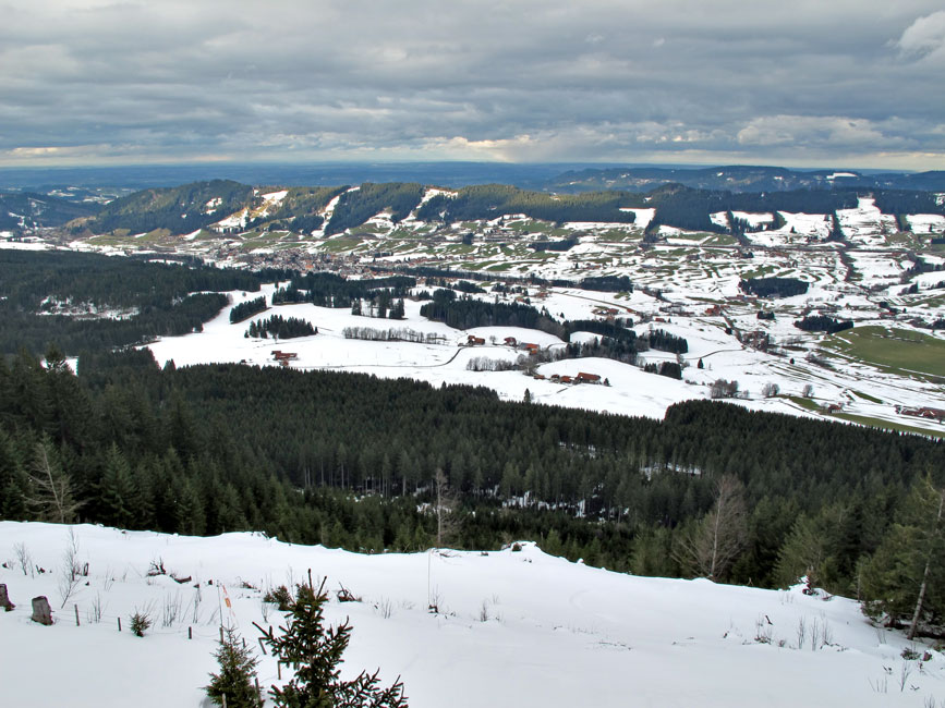Foto: vince 51 / Schneeschuhtour / Hauchenberg / Blick auf Weitnau / 03.01.2013 23:31:41