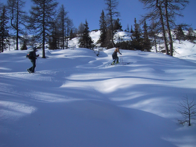 Foto: Wolfgang Lauschensky / Skitour / Grießenkareck 1991m Überschreitung / über der Griesbachhütte / 09.01.2013 18:11:39
