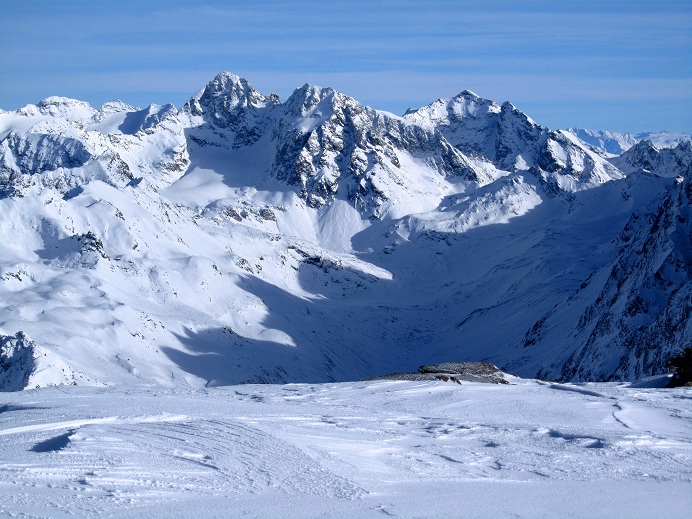 Foto: Andreas Koller / Skitour / Pischahorn und Mattjischtälli (2980m) / Silvretta / 20.01.2013 22:05:32
