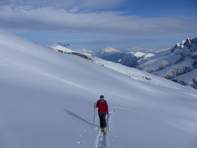 Foto: Wolfgang Lauschensky / Skitour / Strätscherhorn 2557m / sanfte Osthänge des Safientales / 27.01.2013 11:43:42