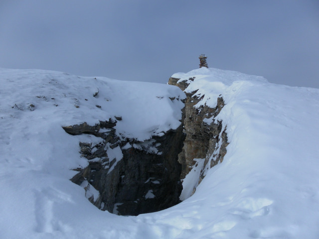 Foto: Wolfgang Lauschensky / Skitour / Piz Tomül 2946m / Piz Tomül - Gipfelaufsatz / 30.01.2013 17:42:00