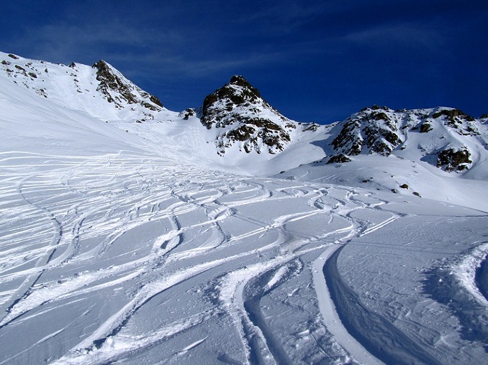 Foto: Andreas Koller / Skitour / Gorihorn (2986m) / Herrliche Abfahrtshänge / 02.02.2013 14:29:05