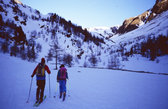 Foto: Manfred Karl / Skitour / Piz Paradisin, 3302 m / Aufstieg durch das Val Mera / 21.03.2013 20:54:34