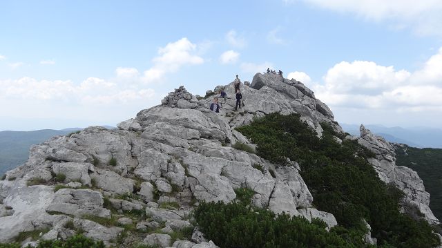 Foto: Datzi / Wandertour / Bergtour auf den Risnjak (1528m) und Snjeznik mit Biwak (1505m) / Der Gipfelanstieg im oberen Berich vom Risnjak / 30.07.2013 18:34:37