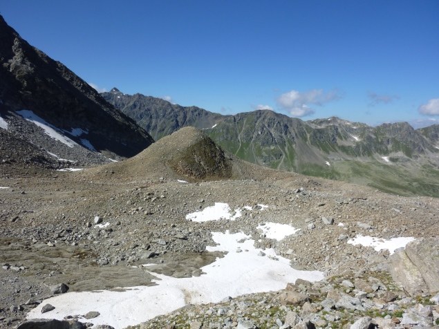 Foto: Manfred Karl / Wandertour / Flüela Wisshorn, 3085 m / Unterhalb der Winterlücke / 29.08.2013 21:03:56