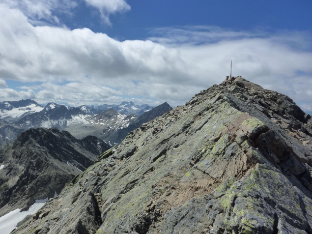 Foto: Manfred Karl / Wandertour / Flüela Wisshorn, 3085 m / Übergang zum höchsten Punkt / 29.08.2013 20:58:18