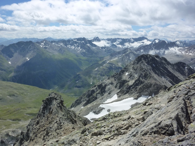 Foto: Manfred Karl / Wandertour / Flüela Wisshorn, 3085 m / Freie Sicht nach Süden / 29.08.2013 20:57:58