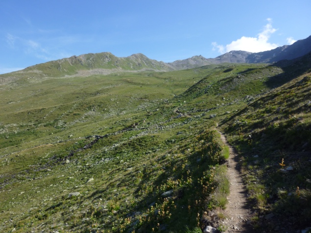 Foto: Manfred Karl / Wandertour / Pischahorn, 2979 m / Querung am Beginn vom Matjischtälli / 31.08.2013 23:56:31