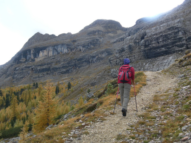 Foto: Wolfgang Lauschensky / Klettersteigtour / Furcia Rossa III Überschreitung / am Nordsockel der Furcia Rossa III / 17.10.2013 00:37:03