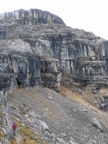 Foto: Wolfgang Lauschensky / Klettersteigtour / Furcia Rossa III Überschreitung / Westbandanstieg FR II / 17.10.2013 00:36:19