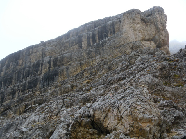 Foto: Wolfgang Lauschensky / Klettersteigtour / Furcia Rossa III Überschreitung / westseitiger Gipfelfels / 17.10.2013 00:34:00