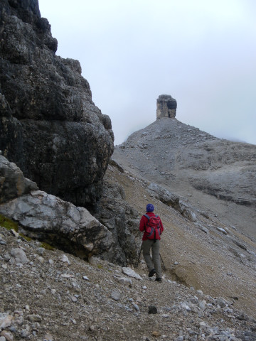 Foto: Wolfgang Lauschensky / Klettersteigtour / Furcia Rossa III Überschreitung / Querung zum Monte Castello / 17.10.2013 00:32:47