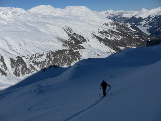 Foto: Wolfgang Lauschensky / Skitour / Elferspitze 2926m über Zwölferkopf 2760m / Spi da Rusenna, Äußerer Nockenkopf und Piz Lad - Genußskitouren / 12.01.2014 15:08:44