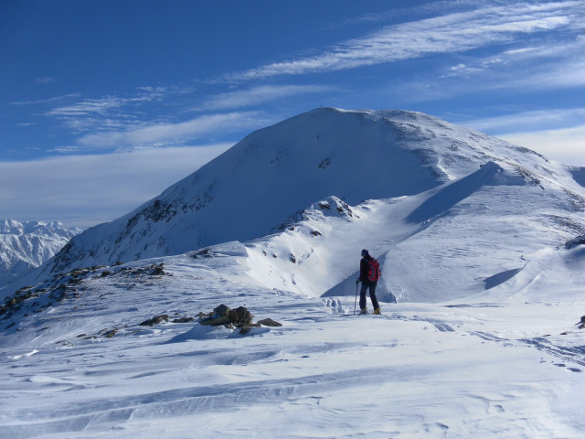 Foto: Wolfgang Lauschensky / Skitour / Elferspitze 2926m über Zwölferkopf 2760m / Elferspitze vom Zwölferkopf / 12.01.2014 15:07:42