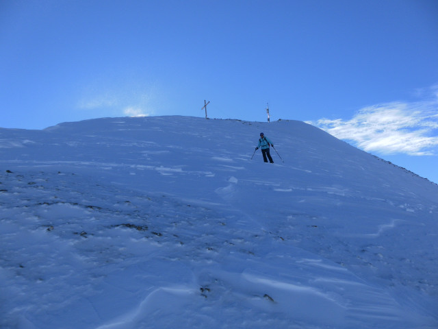 Foto: Wolfgang Lauschensky / Skitour / Elferspitze 2926m über Zwölferkopf 2760m / Osthangeinfahrt / 12.01.2014 15:06:48