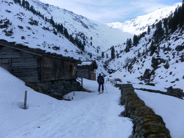 Foto: Wolfgang Lauschensky / Skitour / Ochsenkopf 2469m aus dem Frommgrund / Frommalm und Engstelle dahinter / 23.03.2014 14:44:07
