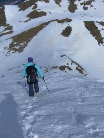Foto: Wolfgang Lauschensky / Skitour / Ochsenkopf 2469m aus dem Frommgrund / Nordgratrückenabstieg / 23.03.2014 14:41:28