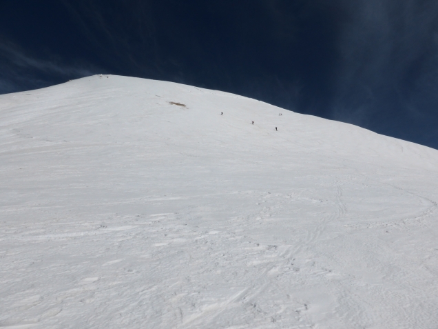 Foto: Manfred Karl / Skitour / Monte Amaro, 2793 m / Gipfelhang / 25.03.2014 20:05:28