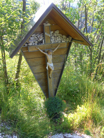 Foto: Wolfgang Lauschensky / Wandertour / Chiesa di Sant’Antonio abate bei Venzone / schönes Einstiegsmarterl / 25.06.2014 13:05:38