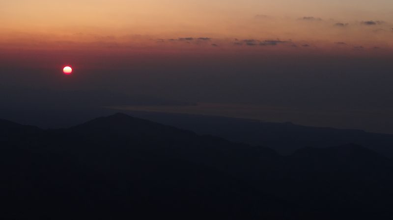 Foto: Datzi / Wandertour / Von der Lasithiou Hochebene zum Afentis sowie Dikti Ori (Biwak) und Lazaros / Der Sonnenuntergang / 27.06.2014 14:58:00