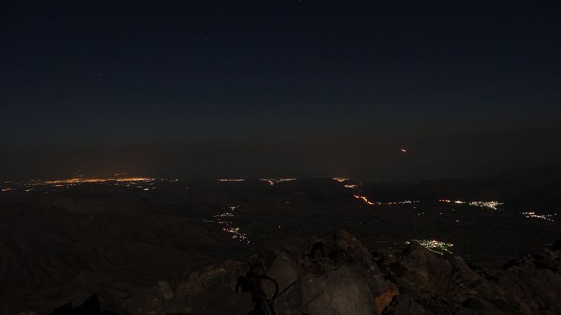Foto: Datzi / Wandertour / Von der Lasithiou Hochebene zum Afentis sowie Dikti Ori (Biwak) und Lazaros / Nachtaufnahme vom Dhikti mit Blick auf Kreta / 27.06.2014 15:16:41