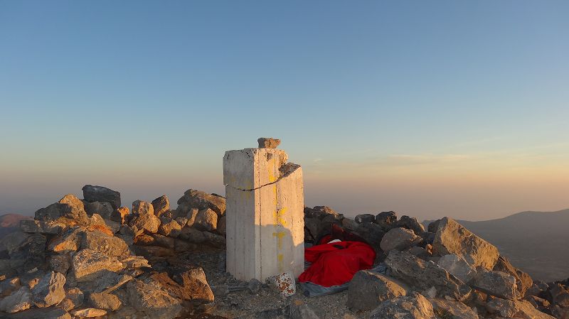 Foto: Datzi / Wandertour / Von der Lasithiou Hochebene zum Afentis sowie Dikti Ori (Biwak) und Lazaros / Mein Biwak am Dhikti / 27.06.2014 15:01:44
