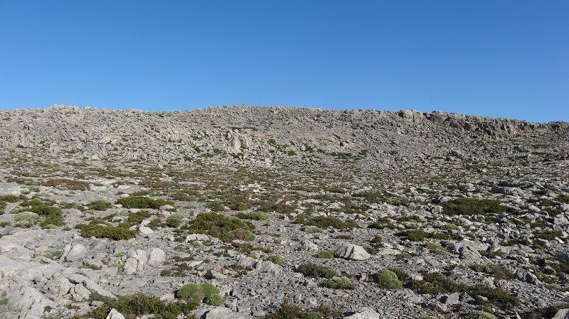 Foto: Datzi / Wandertour / Von der Lasithiou Hochebene zum Afentis sowie Dikti Ori (Biwak) und Lazaros / Die Hochebene mit Blick zum Lazaros / 27.06.2014 15:04:42