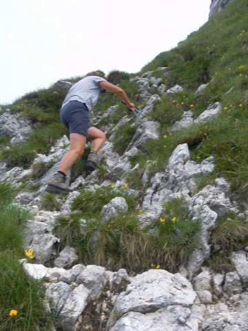 Foto: Wolfgang Lauschensky / Wandertour / Monte Chiampon 1709m / einfache Schrofenkraxelei / 02.07.2014 20:55:33