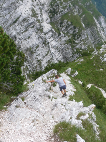 Foto: Wolfgang Lauschensky / Wandertour / Monte Chiampon 1709m / exponierte Pfade / 02.07.2014 20:53:28