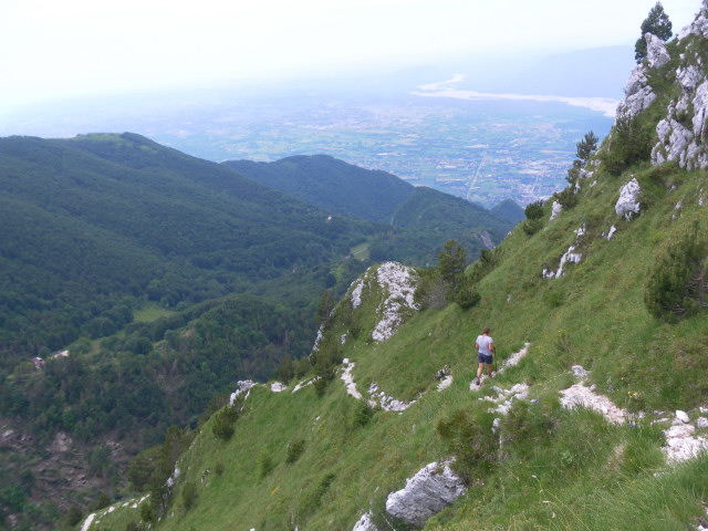 Foto: Wolfgang Lauschensky / Wandertour / Monte Chiampon 1709m / in den steilen Grasmatten / 02.07.2014 20:53:15
