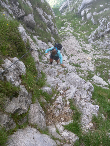 Foto: Wolfgang Lauschensky / Wandertour / Monte Amariana 1905m Südanstieg / gut gestufter und griffiger Fels / 03.07.2014 18:45:12