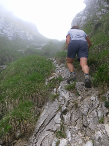 Foto: Wolfgang Lauschensky / Wandertour / Monte Amariana 1905m Südanstieg / nahe der Gipfelscharte / 03.07.2014 18:45:00