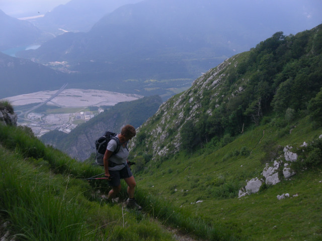 Foto: Wolfgang Lauschensky / Wandertour / Monte Amariana 1905m Südanstieg / die steile Südwiese / 03.07.2014 18:43:42