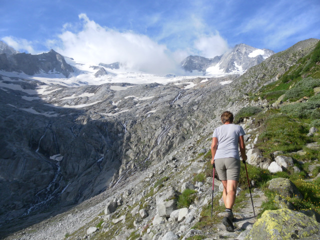 Foto: Wolfgang Lauschensky / Wandertour / Schönbichler Horn 3134m von der Alpenrose / am Moränenrücken / 22.07.2014 21:45:54