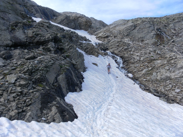 Foto: Wolfgang Lauschensky / Klettertour / Zsigmondyspitze oder Feldkopf (3089m) Normalweg / Rinne zum oberen Roßkar / 23.07.2014 21:43:08