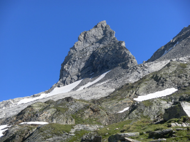 Foto: Wolfgang Lauschensky / Klettertour / Zsigmondyspitze oder Feldkopf (3089m) Normalweg / Zsigmondyspitze - Südwand in voller Pracht / 23.07.2014 21:42:54