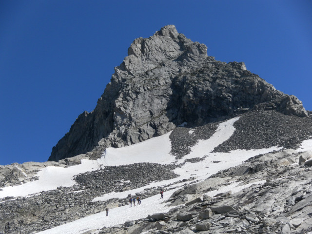 Foto: Wolfgang Lauschensky / Klettertour / Zsigmondyspitze oder Feldkopf (3089m) Normalweg / Zustieg zum SO-Grat / 23.07.2014 21:42:41