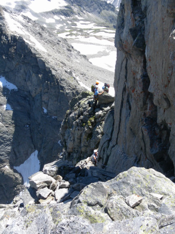 Foto: Wolfgang Lauschensky / Klettertour / Zsigmondyspitze oder Feldkopf (3089m) Normalweg / Floitentritt / 23.07.2014 21:40:04