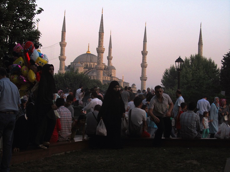 Foto: Andreas Koller / Wandertour / Altstadtrunde am Goldenen Horn (20m) / Blaue Moschee / 01.09.2014 00:29:29