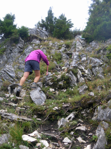 Foto: Wolfgang Lauschensky / Wandertour / Gippel über Gippelmauer und Treibsteig / Ostflanke des Schwarzauer Gippels / 09.09.2014 23:03:44