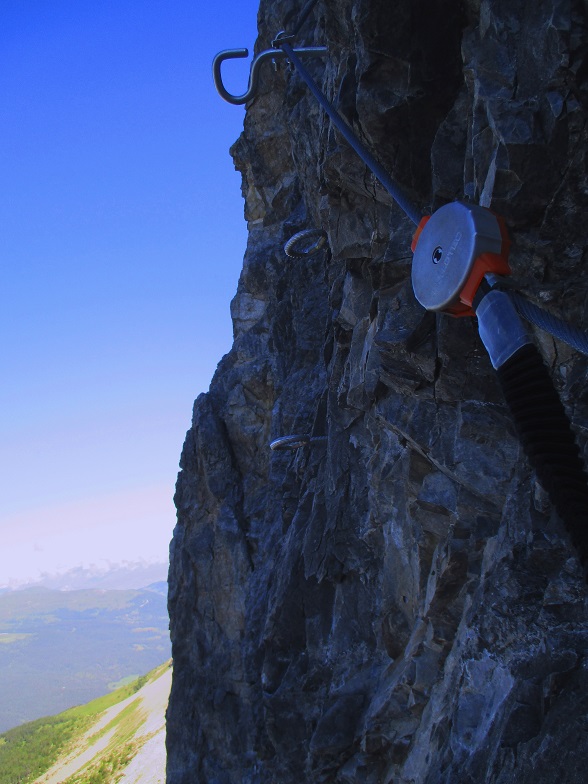Foto: Andreas Koller / Klettersteigtour / Senda ferrada Piz Mitgel (3159m) / 18.09.2014 01:46:49