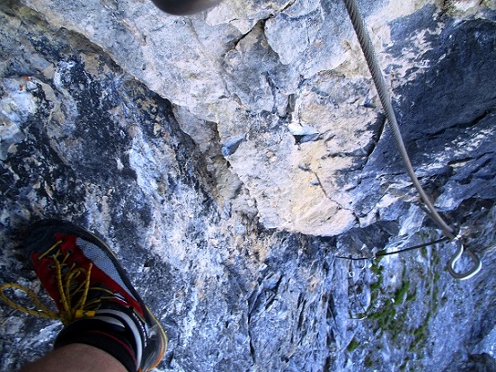 Foto: Andreas Koller / Klettersteigtour / Senda ferrada Piz Mitgel (3159m) / 18.09.2014 01:46:09