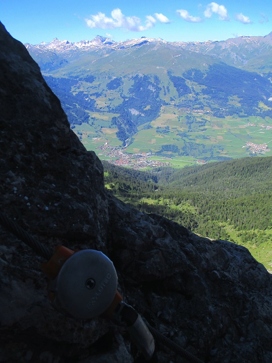 Foto: Andreas Koller / Klettersteigtour / Senda ferrada Piz Mitgel (3159m) / 18.09.2014 01:45:37