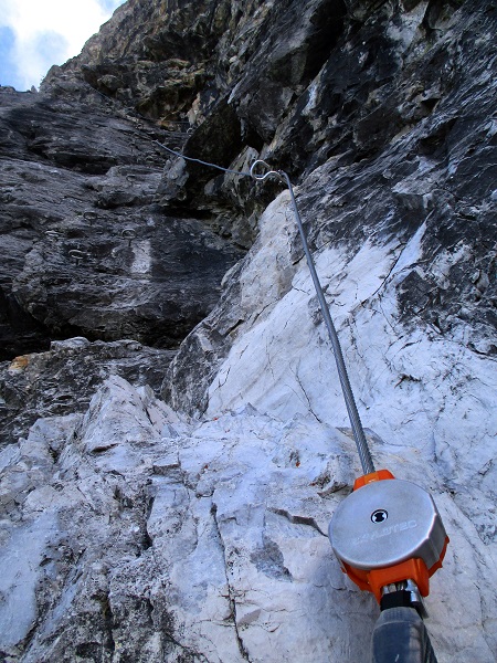 Foto: Andreas Koller / Klettersteigtour / Senda ferrada Piz Mitgel (3159m) / 18.09.2014 01:44:56