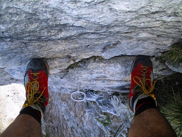 Foto: Andreas Koller / Klettersteigtour / Senda ferrada Piz Mitgel (3159m) / 18.09.2014 01:44:49