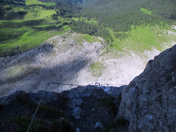 Foto: Andreas Koller / Klettersteigtour / Senda ferrada Piz Mitgel (3159m) / 18.09.2014 01:44:11